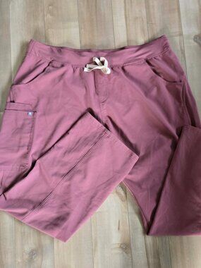 FIGS Technical Collection Scrub Pants XXL Mauve Pink Straight Leg Healthcare Uni